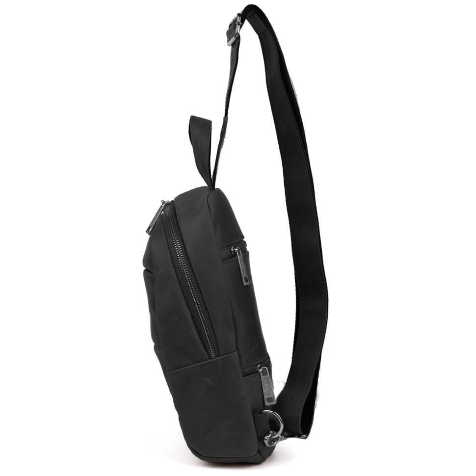 Рюкзак слінг шкіряний з кишенями TARWA RA-6010-3md 