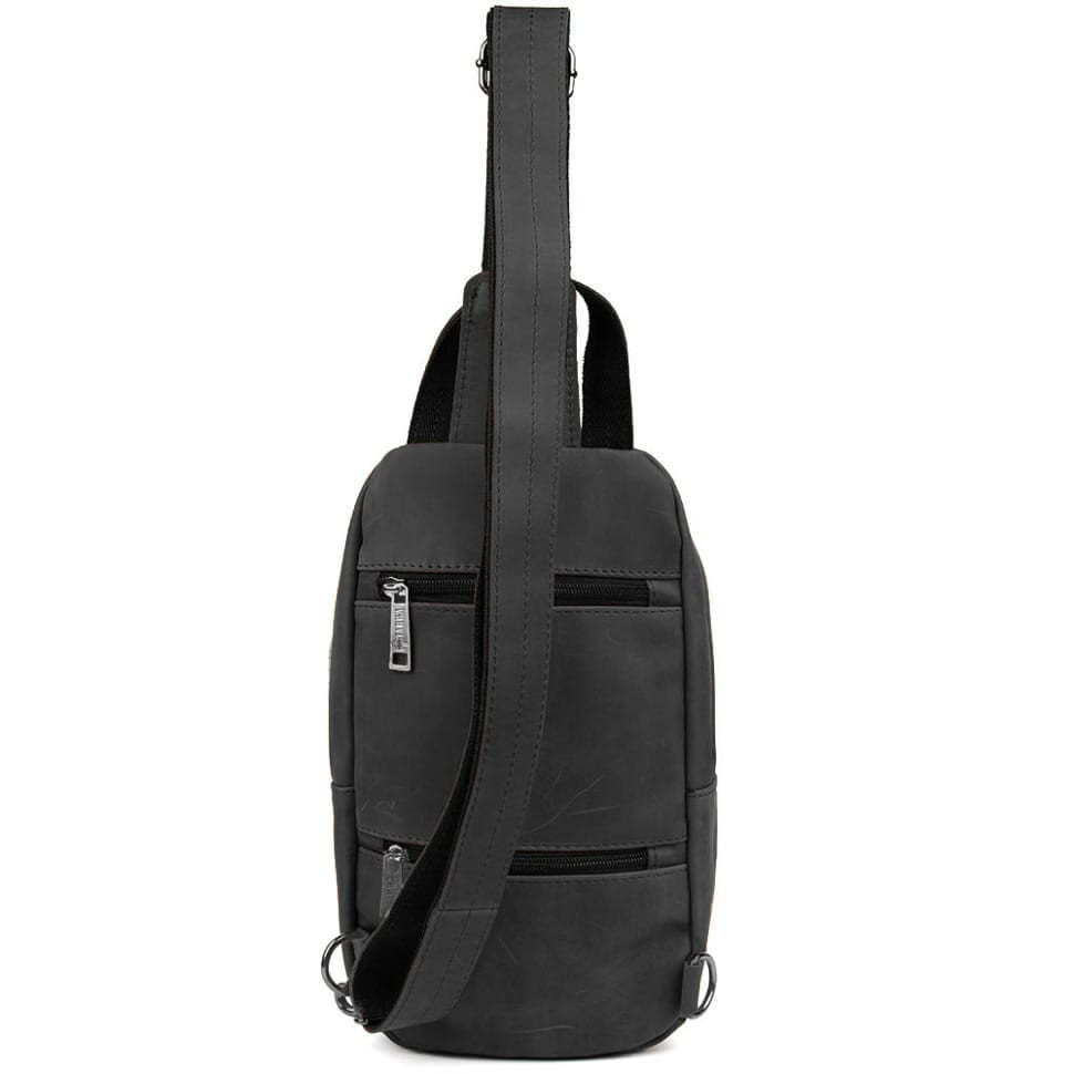 Рюкзак слінг шкіряний з кишенями TARWA RA-6010-3md 