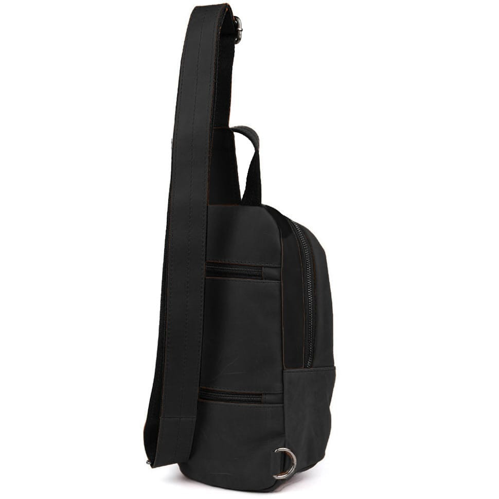 Рюкзак слінг шкіряний з кишенями TARWA RA-6010-3md 