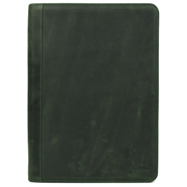 Leather zippered folder for A4+ documents TARWA RE-1296-4lx