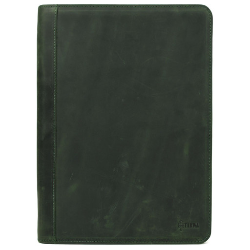 Кожаная папка на молнии для документов А4+ TARWA RE-1296-4lx