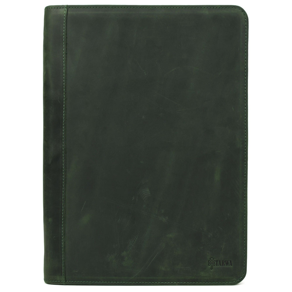Leather zippered folder for A4+ documents TARWA RE-1296-4lx