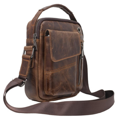 Барсетка м'яка шкіряна BUFFALO BAGS M7512C коричнева