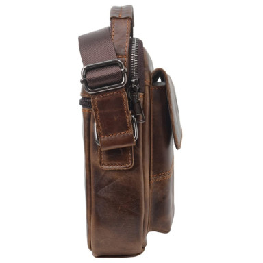 Барсетка м'яка шкіряна BUFFALO BAGS M7512C коричнева