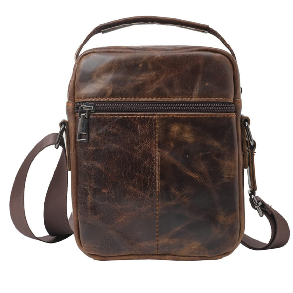 Барсетка мягкая кожаная BUFFALO BAGS M7512C коричневая