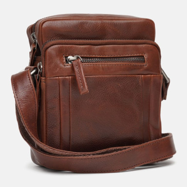Мужская кожаная сумка Ricco Grande 1FSL-931-brown