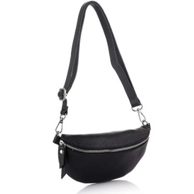 Сумка на пояс кожаная Virginia Conti Italy - Art2204black