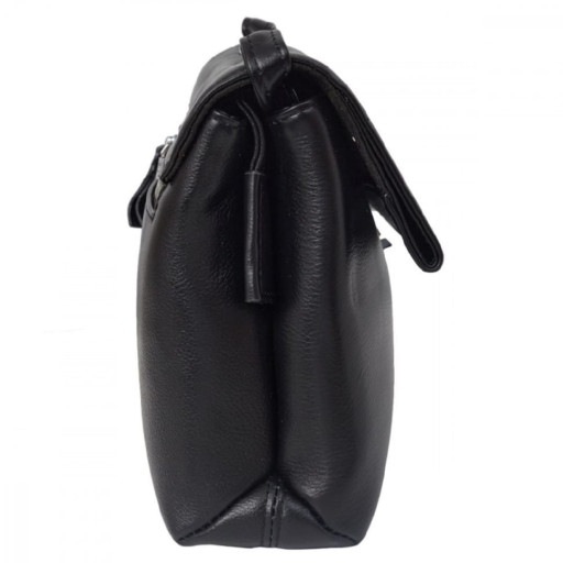 Сумка жіноча шкіряна GIORGIO FERRETTI GF2020708-1 чорна