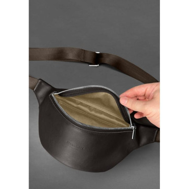 Kanny Leather Fanny Pack Dark Brown