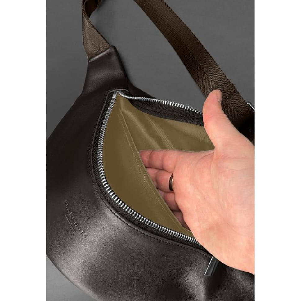 Kanny Leather Fanny Pack Dark Brown
