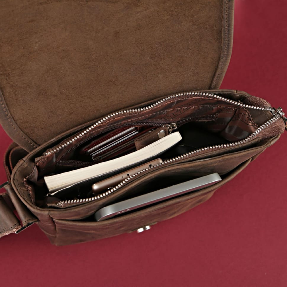 SHVIGEL Bag 00890 Vintage Leather Brown