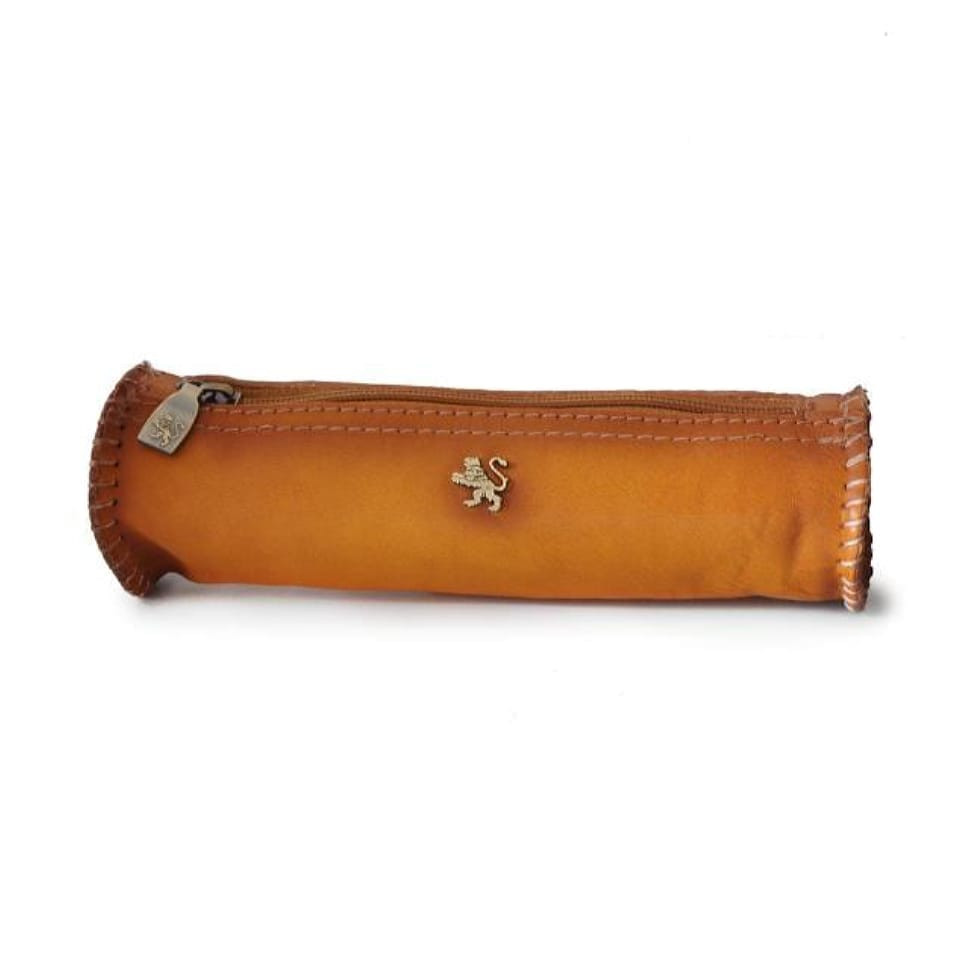 Pratesi BCO096 - Pencilcase in cow leather 096 Bruce Cognac
