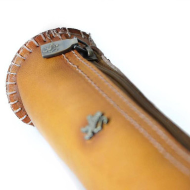 Pratesi BCO096 - Pencilcase in cow leather 096 Bruce Cognac