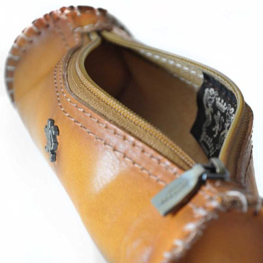Pratesi BCO096 - Pencilcase in cow leather 096 Bruce Cognac