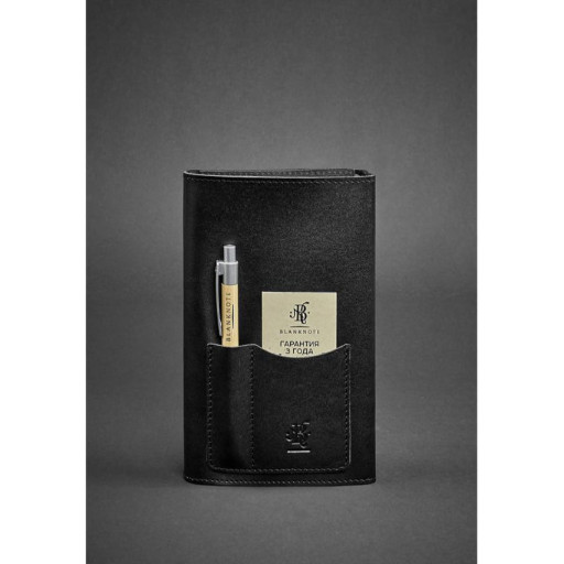 Шкіряний блокнот (Софт-бук) 2.0 чорний