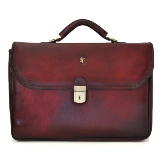 Pratesi BCH604 - Briefcase Piccolomini in cow leather Bruce Chianti