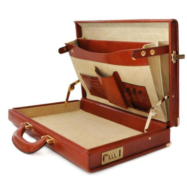 Pratesi RMA317/S - Machiavelli Small Attach Case in cow leather Radica Brown