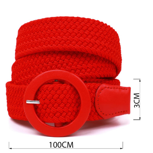 Красивий жіночий ремінь Vintage 20817 Червоний