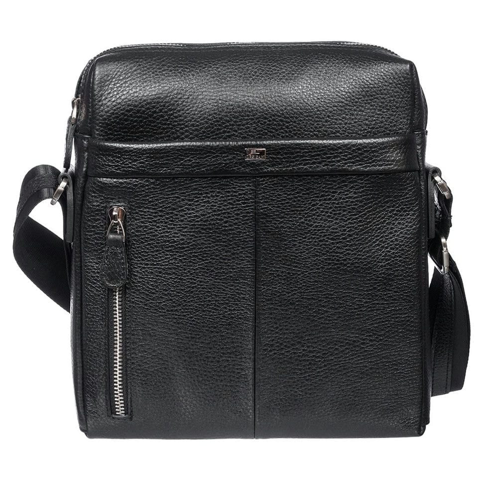 Барсетка м'яка шкіряна DESISAN 1322-01 чорний дрібний флотар