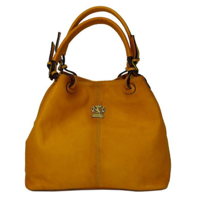 Pratesi BSE168/P - Collodi Small Woman Bag in cow leather Bruce Mustard