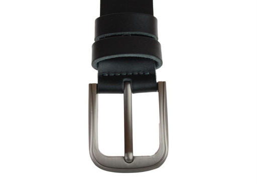 Ремінь чоловічий шкіряний джинсовий SULLIVAN RMK-32 (7) 115-150 см чорний