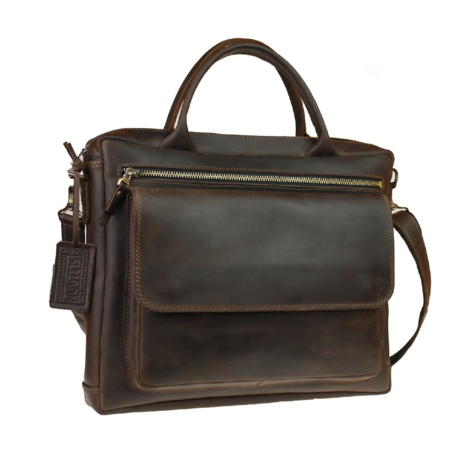 Bag man's for documents large leather A4 SULLIVAN 74219 (48) brown