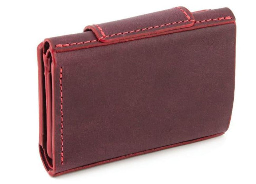 Портмоне, матова шкіра бордо Grande Pelle 504161