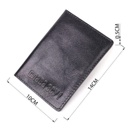 Шкіряна обкладинка на військовий квиток Слава ЗСУ GRANDE PELLE 16745 Чорна