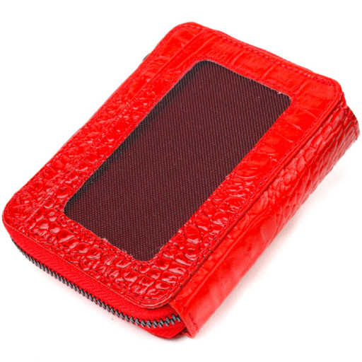 Оригінальне жіноче портмоне з натуральної фактурної шкіри CANPELLINI 21489