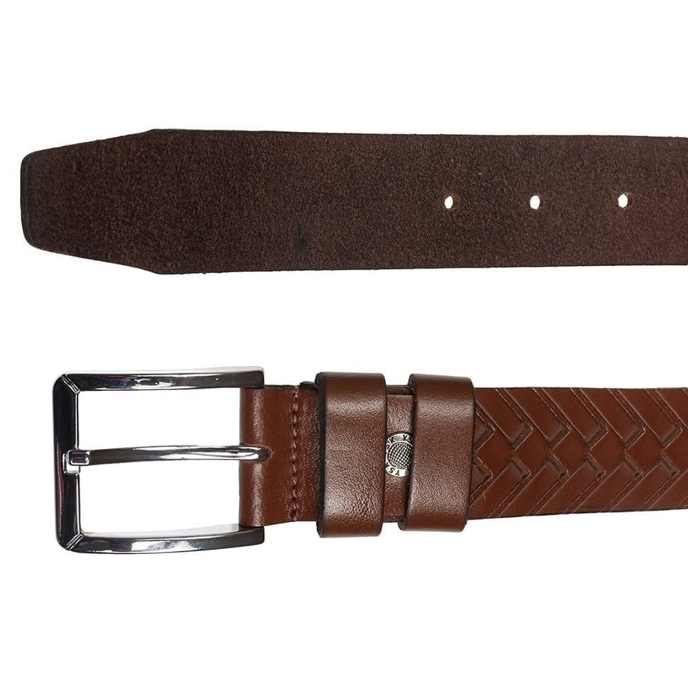 Ремінь шкіряний YSK класичний 3,5 см 3040- 4 рудий