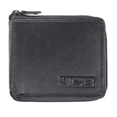 Leather wallet for men JCB NC38MN Black