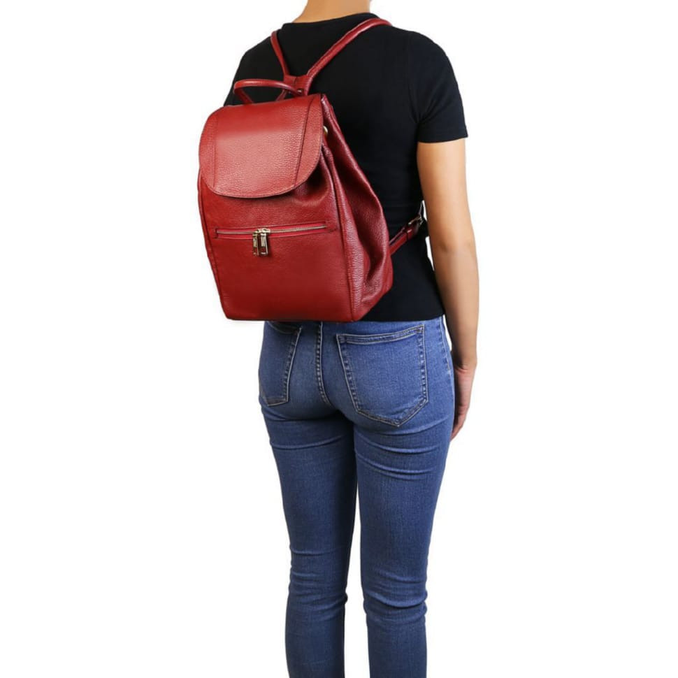 М'яка шкіра Жіночий рюкзак від Тоскани TL141697 