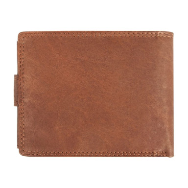 Mens Leather Wallet JCB NC42MN Tan (Red)