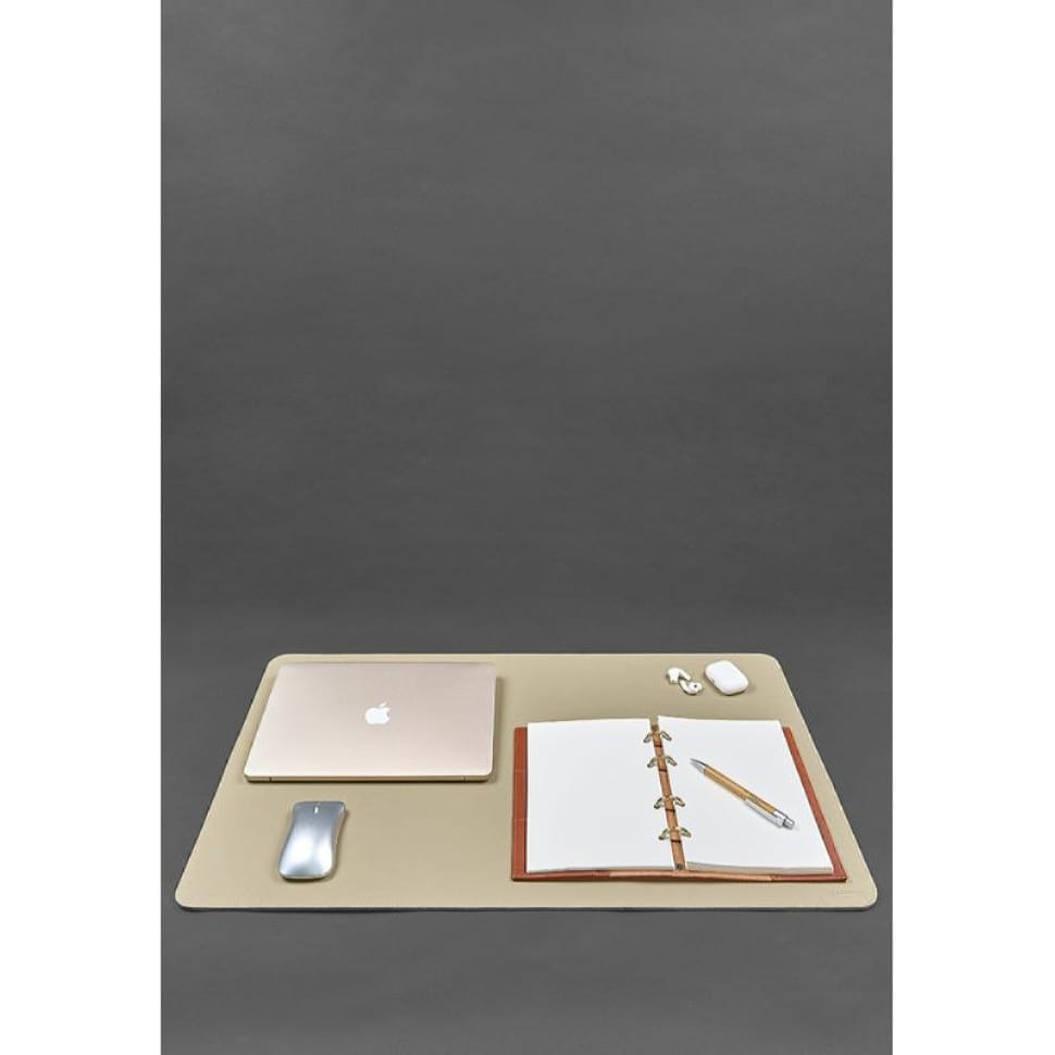Килимок для робочого столу 2.0 двосторонній світло-бежевий