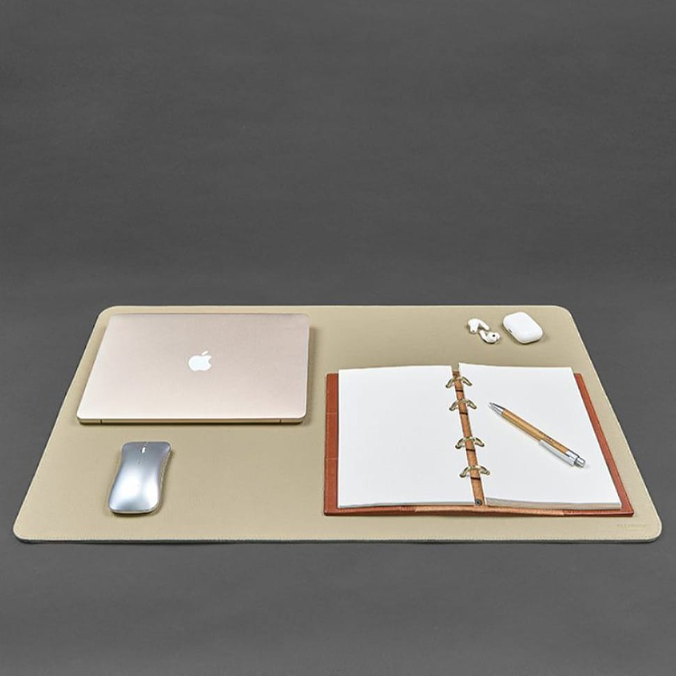 Килимок для робочого столу 2.0 двосторонній світло-бежевий