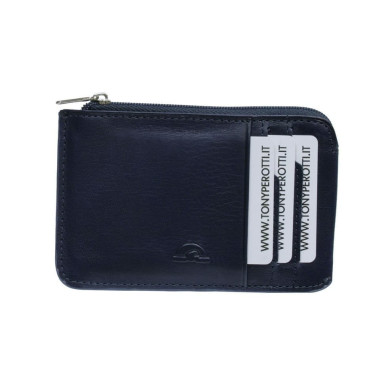 Leather wallet Nevada 3825+RFID navy blue