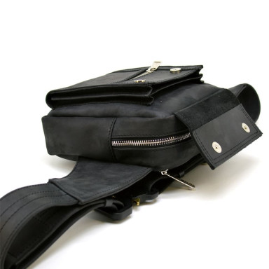 Men's belt bag made of genuine leather RA-7777-4lx TARWA