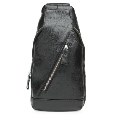 Men's leather backpack Keizer k15029-black