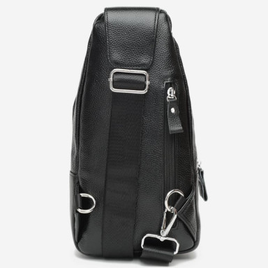 Men's leather backpack Keizer k15029-black