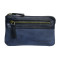 Ключница кожаная Metropolis 359 navy синий
