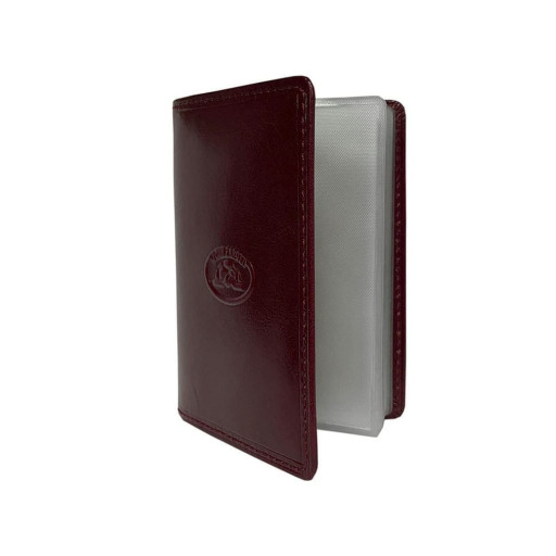 Візитниця шкіряна Italico 1007 rosso червоний