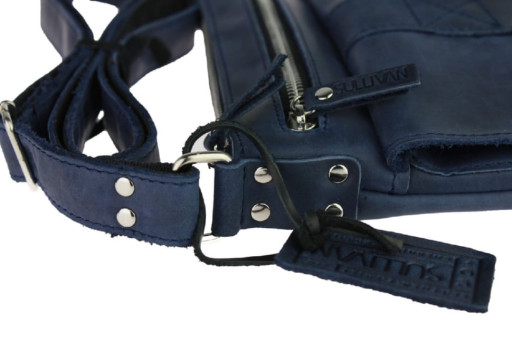 Сумка чоловіча шкіряна планшетка SULLIVAN 354107 (27) синя