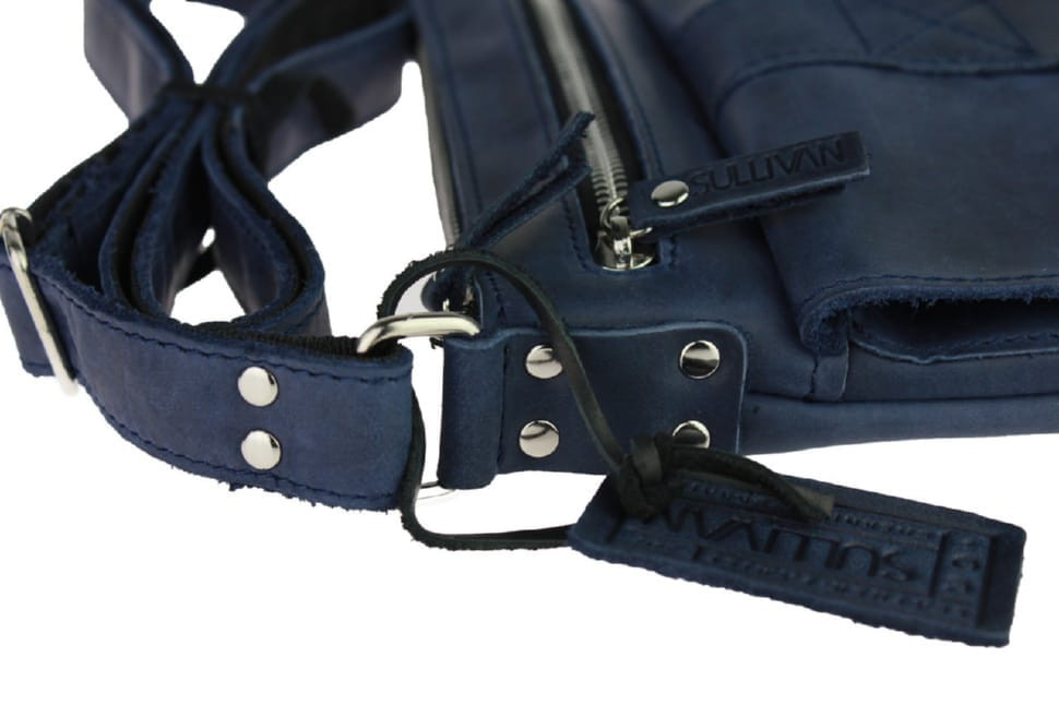 Сумка чоловіча шкіряна планшетка SULLIVAN 354107 (27) синя