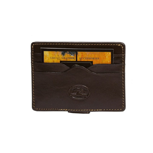 Кредитниця шкіряна Italico 2553 moro коричневий