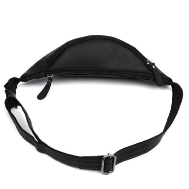 Leather belt bag banana LIMARY Lim-035RA black
