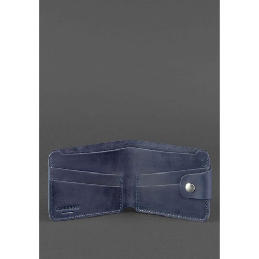 Шкіряне портмоне 4.3 синє