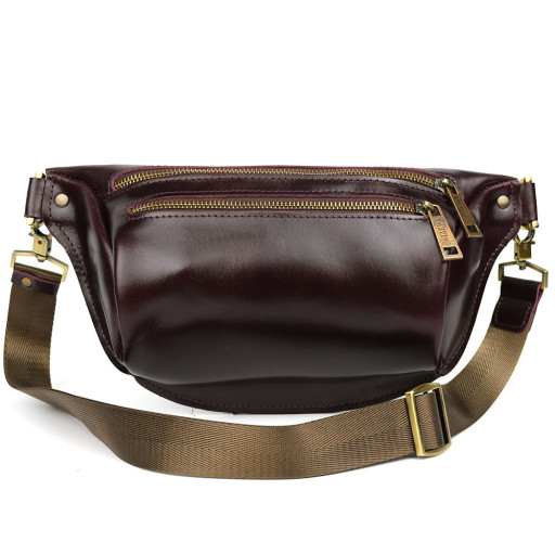 Сумка бананка в розмірі М TARWA GM-3105-3lx 3 відділення бордо