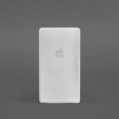 Кожаный чехол для iPhone 12 Белый