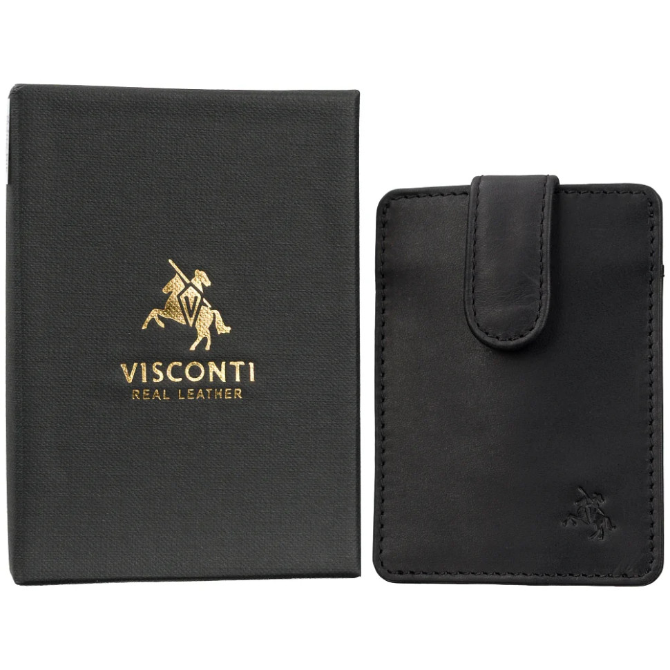 Visconti VT92 Arturo Cardholder (Matte Black)