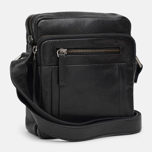 Чоловіча шкіряна сумка Ricco Grande 1FSL-931-black